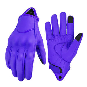 Gants de moto professionnels en cuir pour la protection, compatibles écran tactile, avec logo personnalisé, pour la course et les sports moto (vente en gros) - Product Image 1