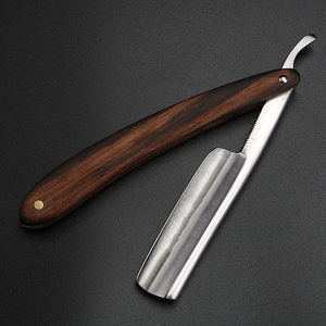 Professional <b>Single</b>-<b>Blade</b> Stainless Steel Straight Edge Shaving Barber <b>Razor</b> - Product Image 5