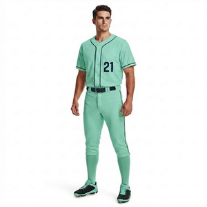 Uniforme de Béisbol Deportivo Nexfit ODM para Hombre, Jersey de Alto Rendimiento, Pantalones con Ribetes, Ropa Deportiva al por Mayor, Top de Manga Corta, Traje de Béisbol - Product Image 1