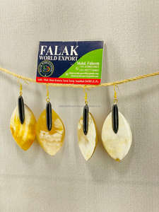 Pendientes de cuerno de buey natural hechos a mano, joyería tribal Bohemia, regalo, conjunto de pendientes de cuerno de búfalo de Falak World Export - Product Image 5