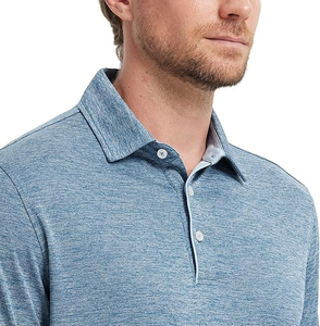 Polo de Hombre de Alta Calidad, 100% Algodón, 200 GSM, OEM, Color Negro, para Verano, Manga Corta - Product Image 5