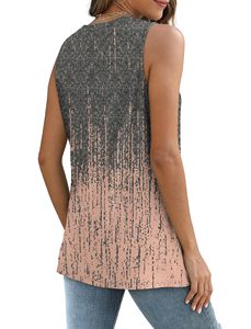 Haut basique sans manches pour femme, col rond à œillets, vêtement décontracté d'été, fabricant OEM - Product Image 2