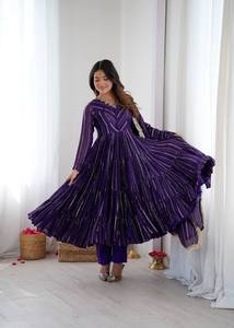 Launching New Design Trending Printed <b>Panelled</b> Gotta Patti Kurta with Pant& With Dupatta - Product Image 2