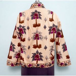 Veste courte matelassée en coton brodé à la main, style ethnique, pour la saison hivernale, vente en gros, mode traditionnelle, écologique - Product Image 4