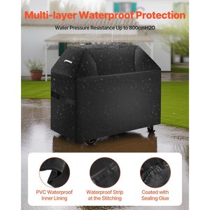 ผ้าคลุมเตาย่างกันน้ำ ทนทานทุกสภาพอากาศ ขนาด 58 นิ้ว สำหรับเตาย่างบาร์บีคิวกลางแจ้ง ผลิตจากโพลีเอสเตอร์ 600D อุปกรณ์เสริมบาร์บีคิวที่จำเป็น - Product Image 3