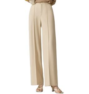 Pantalon formel d'hiver en polaire pour femme, anti-boulochage, respirant, avec logo personnalisé imprimé, 100 % coton, fermeture à cordon - Product Image 4