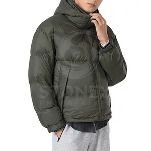 Бренд, индивидуальная Двусторонняя зимняя одежда, заводская цена, куртка на утином пуху для унисекс.