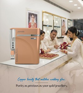 Purificateur d'eau PUROSIS COPPER WATER, système RO ZINC COPPER ALKALINE TDS, capacité de stockage 9L, indicateur LED, matériaux de qualité alimentaire - Product Image 6
