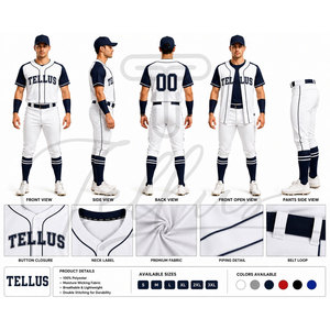Customized Color Baseball Uniform Premium Quality Bulk Quantity Low MOQ Baseball Uniform For Sports Wear - Product Image 5