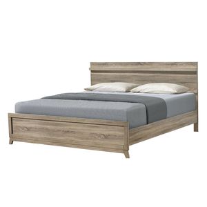 Base de Cama Matrimonial Moderna Rústica de Madera, 1 Pieza, Mueble de Dormitorio Bien Hecho con Acabado de Madera Natural - Product Image 1