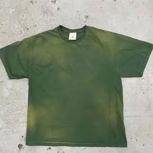เสื้อยืดโอเวอร์ไซส์ทรงบ็อกซี่ ผ้าฝ้าย 100% ซักย้อมสีแบบแอซิดวอช หนัก 250 กรัม เสื้อยืดเปล่าสำหรับสกรีนลาย เหมาะสำหรับฤดูร้อน สำหรับผู้ชาย ขายส่ง - Product Image 3
