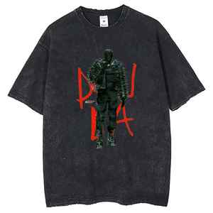 Camiseta de Algodón de Manga Corta para Hombre, Corte Regular, con Diseño de la Portada del Álbum <span class=keywords><strong>Donda</strong></span> de Kanye West, Estilo Urbano, Cuello Redondo, Diseño Estampado en la Parte Delantera, Vintage - Product Image 4