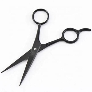 Ciseaux de coiffure professionnels en acier inoxydable à haute teneur en carbone, revêtement céramique, couleur noire, pour salon de beauté, vente en gros - Product Image 2