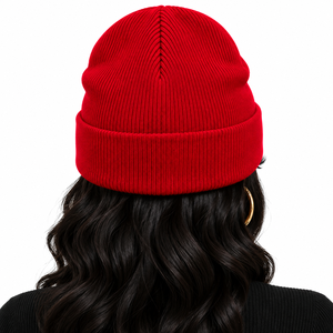 Gorro de Punto Cálido para Mujer PDK, Gorro Clásico de Invierno con Diseño Bordado, Tejido Suave y Elástico para Actividades al Aire Libre - Product Image 2