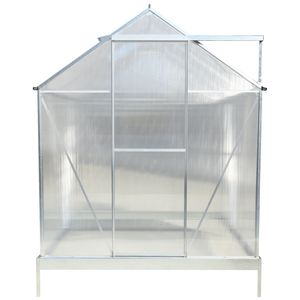 Kit Serra da Giardino Robusta in Alluminio per Esterni 6.3*6.2*7 con Grondaia e Porta di Ventilazione in Policarbonato B - Serre e Ambienti da Giardino - Product Image 5