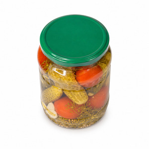 Delicious Vietnam Factory Competitive Price <b>Pickled</b> Assorty Cucumber and Tomato Packed in 720ml Mason <b>Jar</b> - Product Image 1