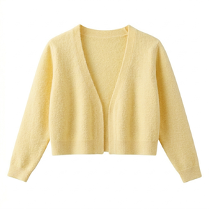 Cárdigan elegante con botones para mujer, capa exterior para un estilo casual sofisticado y cómodo para el día a día - Product Image 1