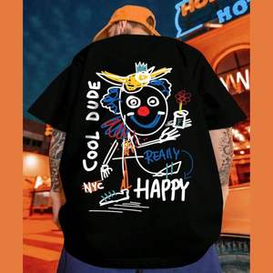 2026 nouveau Style vêtements de rue vêtements en gros Logo personnalisé sérigraphie hommes T-Shirt 220 grammes Original surdimensionné hommes t-shirts - Product Image 5