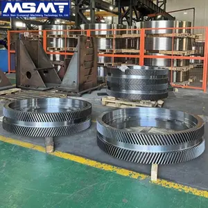 Factory Customize Forged Manufacture Large Spur Girth Gear Large Diameter Herringbone Ball Mill Rotary Kiln Large Helical Gear