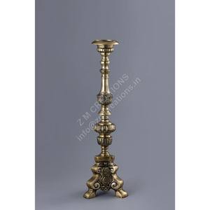 Lot de 2 chandeliers décoratifs artisanaux en aluminium antique pour bougies, idéaux pour mariages, Noël, Pâques et événements - Product Image 3