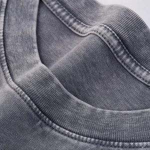 T-shirts en coton 100% de haute qualité, lavés, vente en gros, personnalisables, unisexes, t-shirts pour hommes, t-shirts pour femmes, effet délavé - Product Image 6