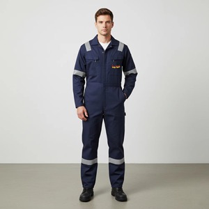 Overol de Seguridad Reflectante Personalizado de Aramida Ignífuga, Retardante de Fuego, Antiestático, con Múltiples Bolsillos - Product Image 1
