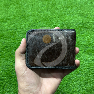 Portefeuille en cuir de vachette de style occidental haut de gamme pour homme, porte-cartes compact en cuir, design rustique fait main et durable - Product Image 6