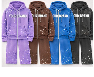 ชุดเซ็ตฮู้ดดี้และกางเกงวอร์มสตรีทแวร์ทรงโอเวอร์ไซส์ ระบายอากาศได้ดี สำหรับฤดูหนาว พิมพ์โลโก้ได้ตามต้องการ เหมาะสำหรับผู้ชาย ผู้หญิง และทุกเพศ ผลิตจากผ้าฝ้ายฟลีซ 100% น้ำหนัก 420 กรัม - Product Image 3