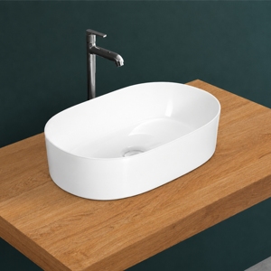 LEELEE NSF Certified Modern Polished Vessel Basin with Single Hole Lever Faucet and <b>Drainer</b> <b>for</b> Bathroom Table Top Installation - Product Image 2