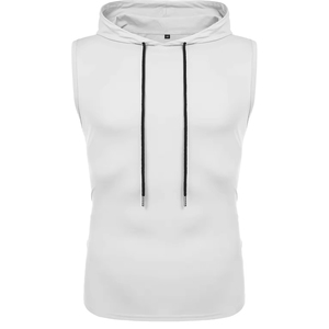 Nouveau design de débardeur à capuche sans manches pour homme, vêtements de sport, idéal pour l'été, meilleur prix, séchage rapide, débardeur pour homme en vente - Product Image 1
