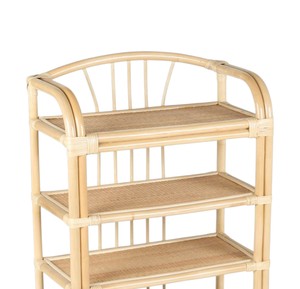 Nordic Style Natural Rattan Shelving Display Shelf For Children Toys <b>Books</b> Interior Home Decor Slatted Accent - Product Image 3