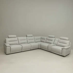 Juego de Sofás Esquineros de Cuero Belmont, Muebles Modernos de Lujo para el Hogar y Hoteles - Product Image 5
