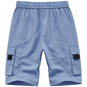 Pantalones Cortos Cargo Casuales de Algodón para Mujer, al por Mayor, Personalizados, de Color Sólido, con Cordón en la Cintura, Multibolsillos, Transpirables, Estilo Casual - Product Image 2