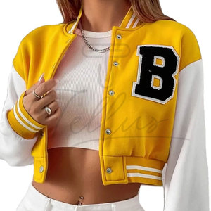 Veste universitaire d'hiver pour femme en peau de mouton respirante, couleur unie, en coton et laine, au meilleur prix, service OEM disponible - Product Image 5