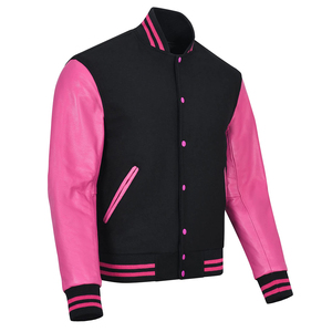 Classic Wear Varsity Jackets Breathable Crew Neck Collar Customized Logo Printing Full Sleeves College Baseball Jacket For Men - Product Image 3