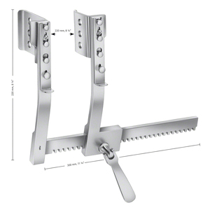 เครื่องถ่างซี่โครงเกรดสูงพร้อมใบมีด 2 ใบ ทำจากสแตนเลสสตีล ใช้ซ้ำได้ อุปกรณ์ผ่าตัด เครื่องถ่างซี่โครง - Product Image 1