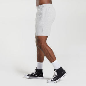 Pantalones cortos de compresión personalizados de algodón para hombre, con diseño sólido, para gimnasio, entrenamiento, correr, con bolsillos delanteros, hasta la rodilla, de forro polar. - Product Image 2