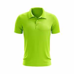 Polo classique pour homme à manches courtes, vente en gros de polos unis de couleur unie, fabricant de polos OEM ODM - Product Image 1