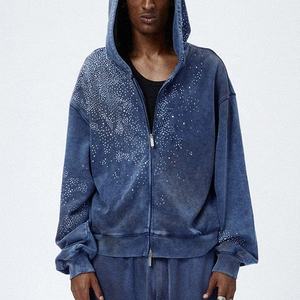 Men's 100% Cotton Full <b>Zip</b> Hoodie Fleece Sweatshirt Regular Fit <b>Zip</b> Up <b>Hooded</b> Jacket for Winter Casual Wear - Product Image 1