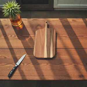 Grande planche à découper en bois pour couper le pain, le fromage, la viande, style restaurant professionnel, décoration de cuisine, best-seller - Product Image 5