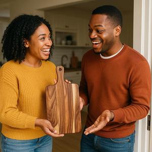 Tabla de Cortar Rectangular Premium con Asa, Superficie Lisa, Apta para Cuchillos, Diseño Duradero, Ideal para la Preparación Diaria en la Cocina - Product Image 5