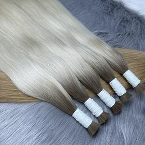 ¡COLOR CALIENTE! Extensión al por mayor de alta calidad a granel Ombre Color 100% cabello crudo vietnamita cabello Virgen sin procesar - Product Image 2