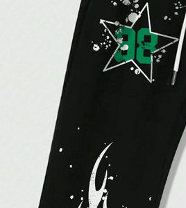 กางเกงวอร์มทรงแฟลร์ สตรีทแวร์สั่งทำได้ ไซส์พลัสลำลอง ผ้าคอร์ดูรอย ผ้าฝ้าย ผู้ชาย ล้างสีสไตล์วินเทจ พิมพ์ลายขาดๆ - Product Image 5