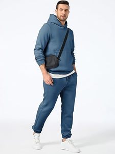 Custom Mens <b>Tracksuit</b> Hoodie and Jogger Set Casual Sportswear Winter Apparel Manufacturer - Product Image 2
