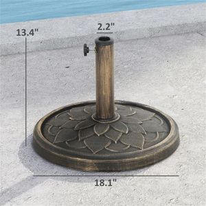 Base de bronce para sombrilla de patio, solo la base, para sombrillas y bases de patio - Product Image 6