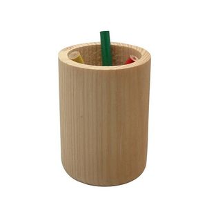Handmade Wooden <b>Pen</b> <b>Holder</b> for Desk – Rustic Wooden Pencil Organizer with Elegant Craftsmanship for Home & Office - Product Image 1