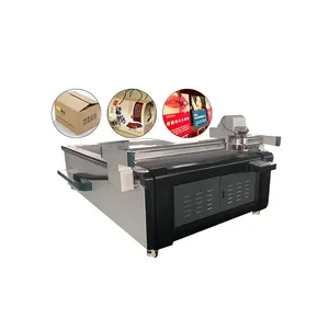 China Trade Assurance fruit box carton flatbed cutter cut out cards large carton box stand knifes cutting machine With V Cutter