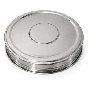 PREMIUM DELUXE Durable STAINLESS STEEL SINGLE HOLY COMMUNION TRAY 40 CUPS Bottom Ring <b>Mirror</b> Finish Food Dishwasher Safe - Product Image 3