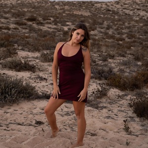 Vestido Mini Bohemio con Cordones, Espalda Descubierta, Tirantes Cruzados Ajustables, Estilo Fluido, para Playa, Festival, Verano, para Mujer - Product Image 1