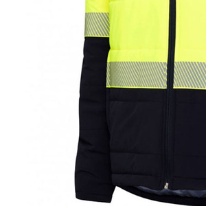 Heavy <b>Worker</b> Reflective Safety Workwear High Visibility <b>Jacket</b> Waterproof Industrial Construction Hi Vis Work Wear Custom Winter - Product Image 5